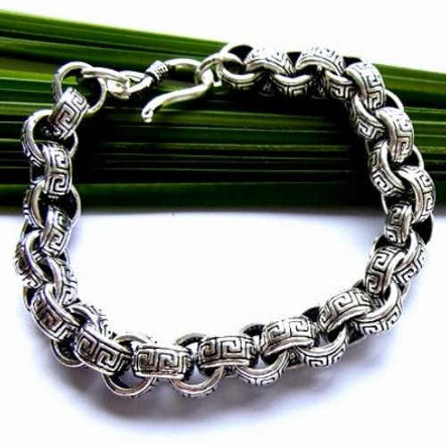 Handmade Tibetan Sterling Silver Bracelet