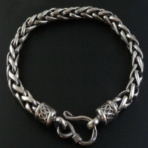 Tibetan Handmade Bracelet Sterling Silver Skull Bracelet