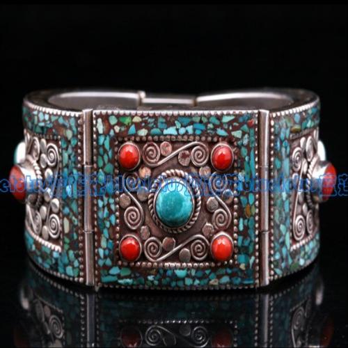 Tibetan Handmade Bracelet Tibetan Tibetan Old Sterling Bracelet
