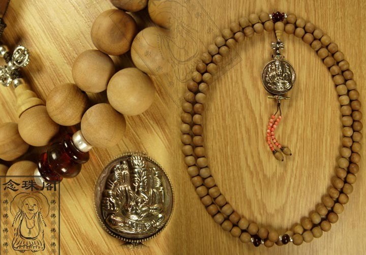 Consecration 12MM Sandalwood Beads Mala 108 Buddhist Prayer Beads