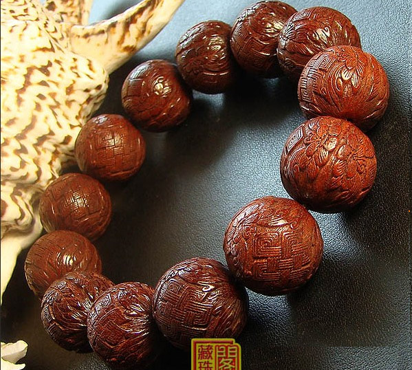 Consecration 18MM Redsandalwood Endless Knot Mala Bracelet