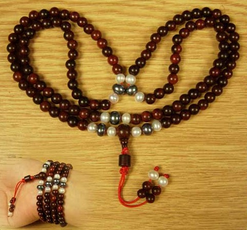 Consecration Tibetan 6MM Redsandalwood 108 Beads Mala