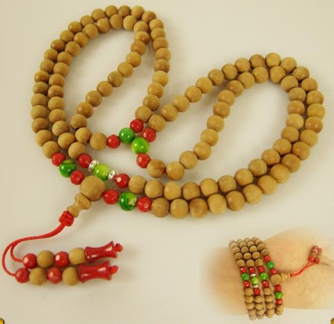 Consecration Tibetan 6MM sandalwood 108 Beads Mala