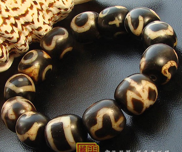 Consecration Tibetan DZI Wrist Malas Buddhist Prayer Beads Bracelet