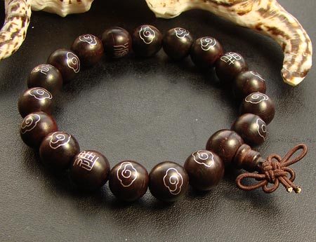 Consecration Tibetan Handmade 10MM Rosesandalwood Wrist Malas