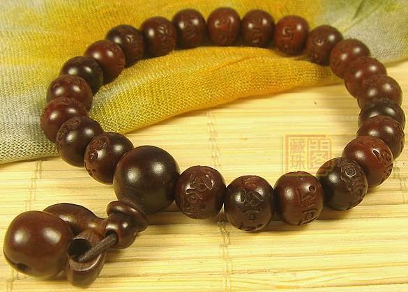 Consecration Tibetan OM Mantra Wrist Malas Buddhist Prayer Beads Bracelet