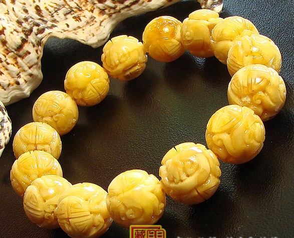 Handmade 16MM Tibetan Mila Dragon Bracelet