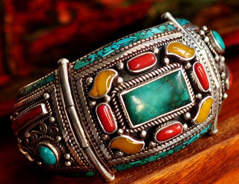 Handmade Antique Tibetan Precious Bracelet