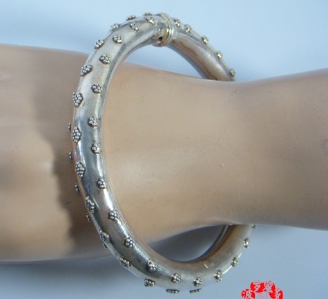 Handmade Nepalese Sterling Silver Bracelet