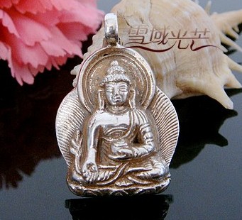 Handmade Tibetan Buddha Amulet Pendant - Bhaisajyaguru
