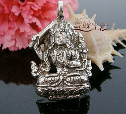 Handmade Tibetan Buddha Amulet Pendant - Manjusri