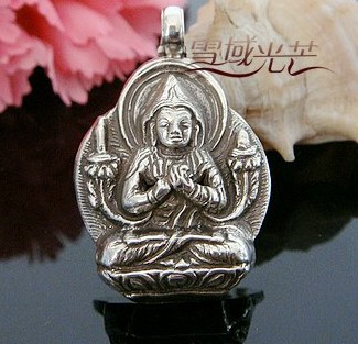 Handmade Tibetan Buddha Amulet Pendant - Tsong-kha-pa