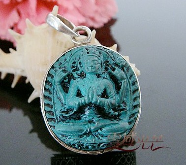 Handmade Tibetan Buddha Prayer Box Pendant