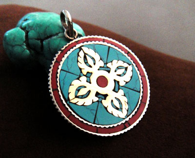 Handmade Tibetan Double Dorje Pendant