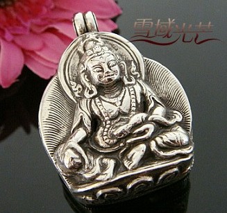 Handmade Tibetan Fortune Buddha Gau Pendant