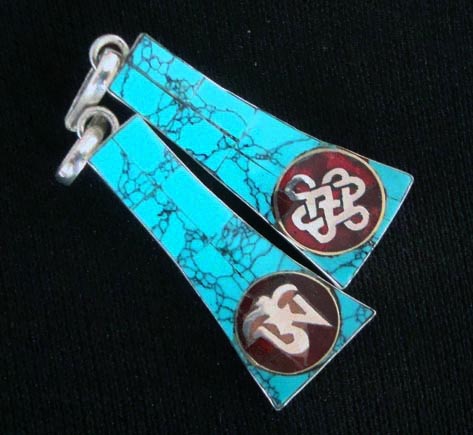 Handmade Tibetan Nepalese Jewelry OM Mantra Pendant