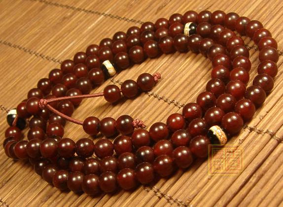 Handmade Tibetan Malas Blood Stone Buddhist Prayer Beads