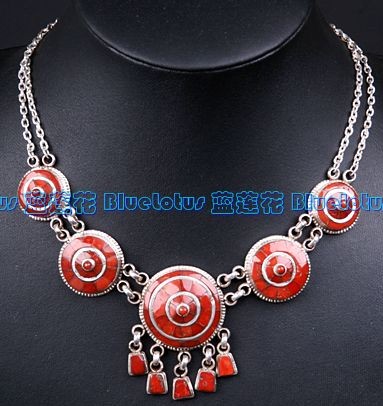 Handmade Tibetan Necklace Tibetan Coral Necklace