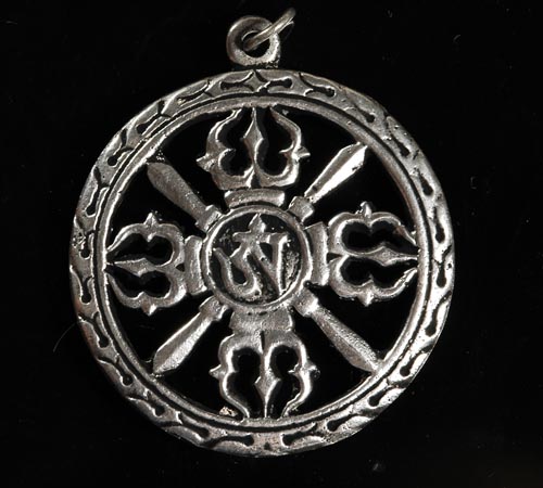 Handmade Tibetan OM Dorje Pendant