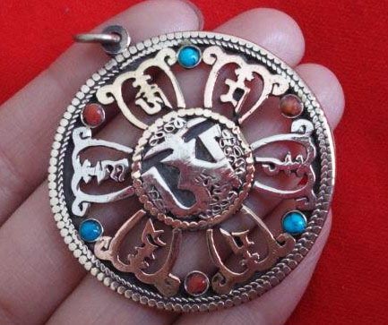 Handmade Tibet OM Mantra Pendant