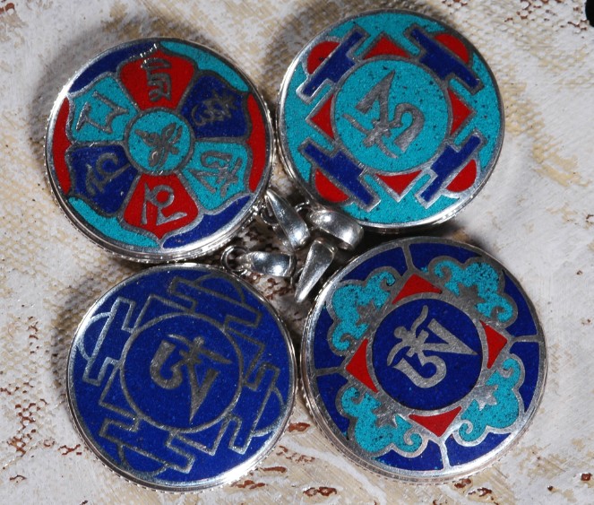 Handmade Tibetan Pendant Tibetan Buddhist Symbols Pendant