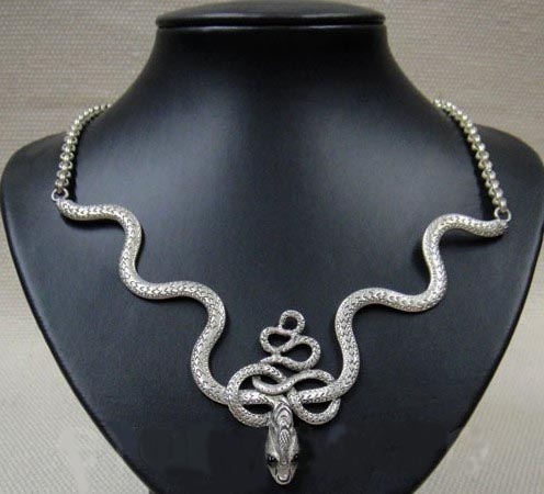 Handmade Tibetan Sterling Surpent Necklace