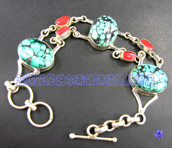 Handmade Tibetan Turquosie Coral Bracelet