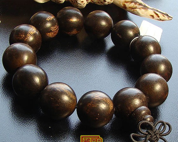 Indian Agarwood Mala Bracelet Agarwood Beads Wrist Mala