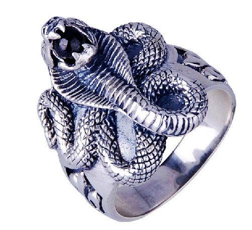 Nepal Handmade Sterling Silver Surpent Finger Ring