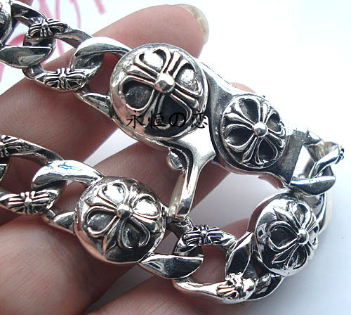 Tibetan Bracelet Handmade Sterling Cross Chain Bracelet