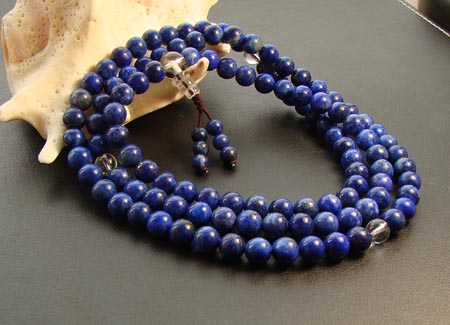 Tibetan Buddhist Lapis Lazuli 108 Prayer Beads Tibetan Malas
