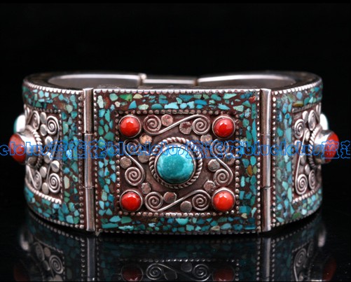 Tibetan Handmade Bracelet Tibetan Tibetan Old Sterling Bracelet