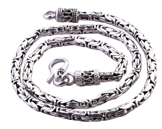 Tibetan Handmade Necklace Tibetan Sterling Longevity Necklace