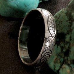 Tibetan Handmade Ring Tibetan Dragon Carved Ring