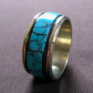 Tibetan Handmade Ring Tibetan Turquoise Ring