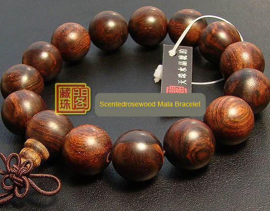 Tibetan Handmade Scentedrosewood Wrist Malas Buddhist Prayer Beads Bracelet