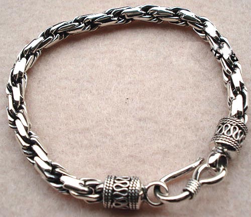 Tibetan Handmade Sterling Silver Bracelet