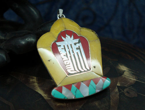 Tibetan Kalachakra Handmade Pendant