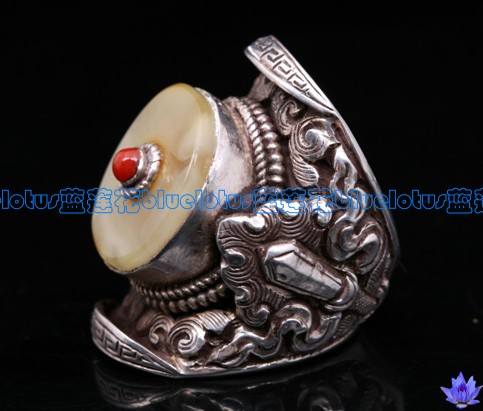 Tibetan Old Mila Ring Handmade Tibetan Sterling Silver Ring