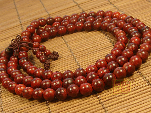 Tibetan Prayer Beads Redsandalwood Buddhist Prayer Beads