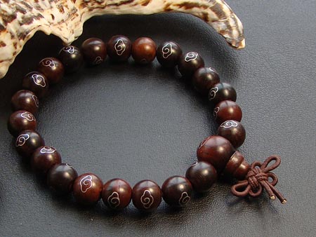 Tibetan Rosesandalwood Mala Bracelet