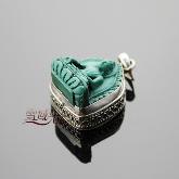 Buddha Prayer Box Tibetan Pendant Handmade Tibetan Pendant