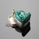 Buddha Prayer Box Tibetan Pendant Handmade Tibetan Pendant