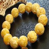 Consecration 15MM Tibetan Mila Dragon Bracelet Buddhist Prayer Beads Bracelet