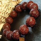 Consecration 18MM Buddhist Sacred Symbol Bracelet Redsandalwood Mala Bracelet - Conch Shell