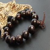 Consecration Tibetan Handmade 15MM Rosesandalwood Wrist Malas