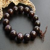 Consecration Tibetan Handmade 15MM Rosesandalwood Wrist Malas