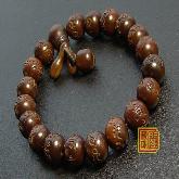 Consecration Tibetan Jujube OM Mantra Wrist Malas Buddhist Prayer Beads Bracelet