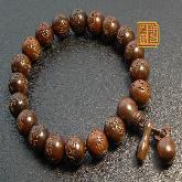 Consecration Tibetan Jujube OM Mantra Wrist Malas Buddhist Prayer Beads Bracelet