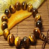 Consecration Tiger Eye Nepalese Wrist Malas Buddhist Prayer Beads Bracelet